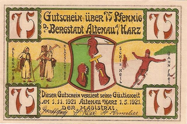 Altenau-75-Pfennig-Notgeld